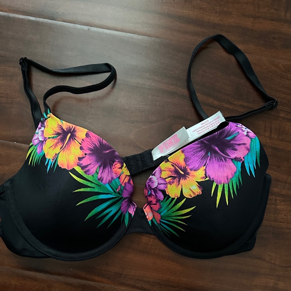 PINK Victoria's Secret Tropical Floral Bra
